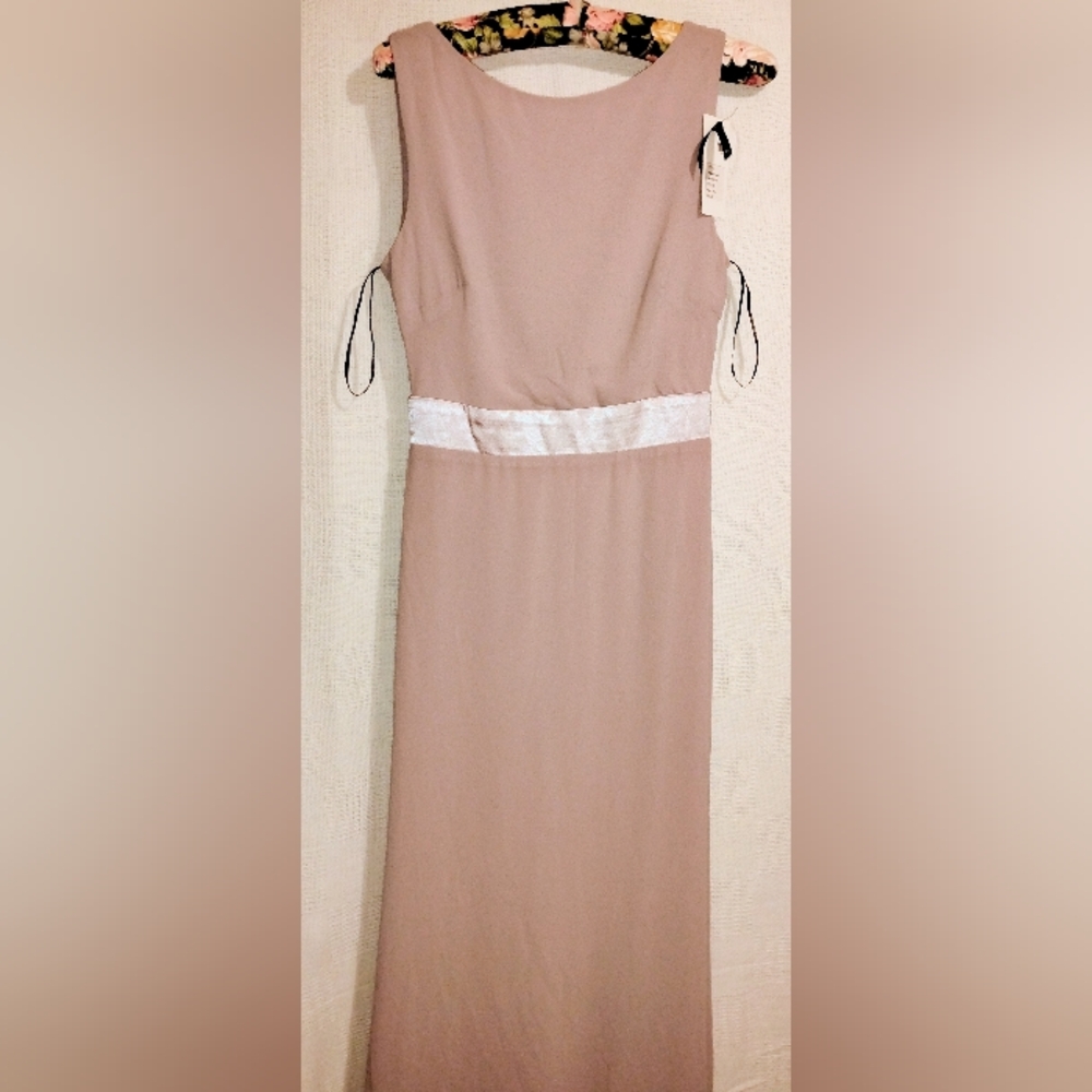 Tfnc London Elegant Gray Sleeveless Dress Size 10 - Picture 6 of 9
